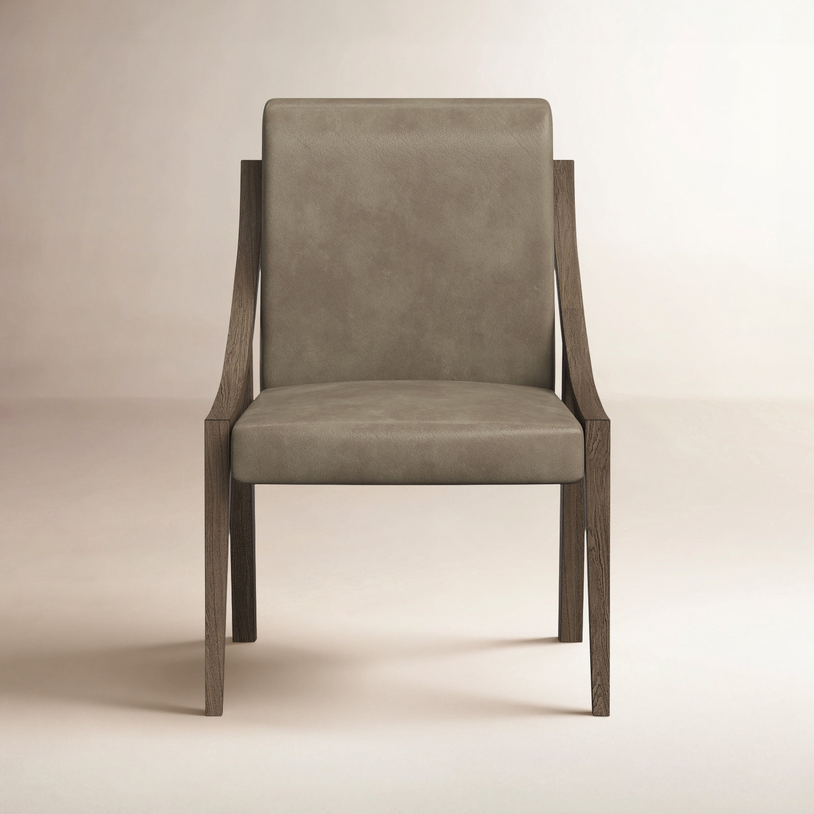 Ashleigh Genuine Leather Dining Chair