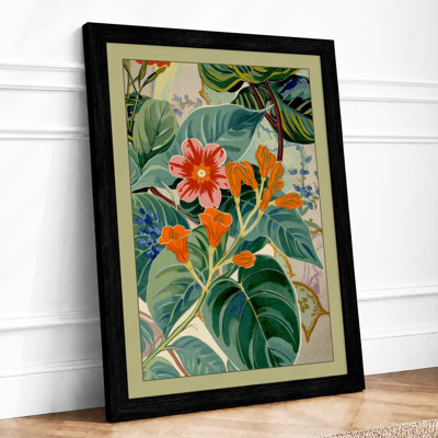 Flowering Study Botanical - Framed Print