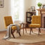 Chaise d'appoint rembourrée en lin Turfed-145268097