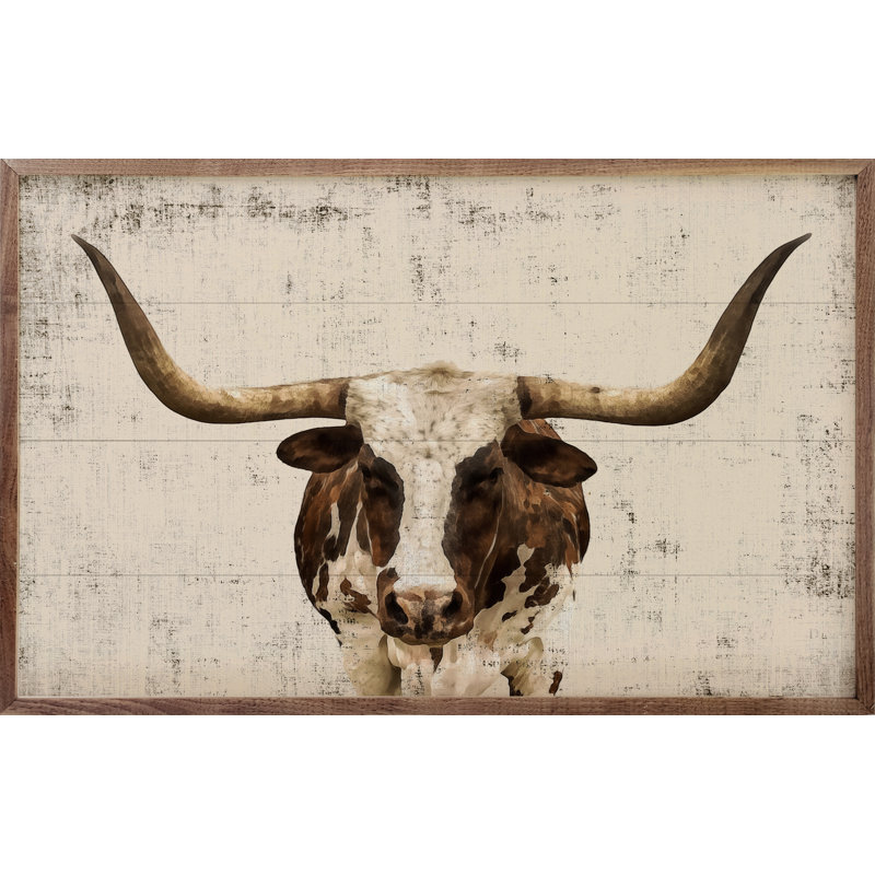 " Longhorn ", 24" H x 36" W x 1" D