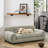 Modern Beige Pet For Medium & Large Canines - With Ergonomic Design Dogs Rectangular Comfortable
