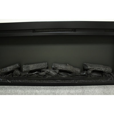 44 Inch Electric Fireplace For Wall Recessed, Remote, Flame, 1400W Heating, 5000 /H, 50000 Hours Led Source Life Recessed Heater 44", Heat, 11 Temperature Settings, Energy Saving
