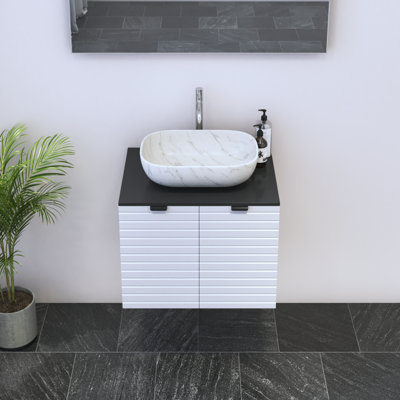 Meuble-lavabo simple 23,6 po avec dessus Kayben