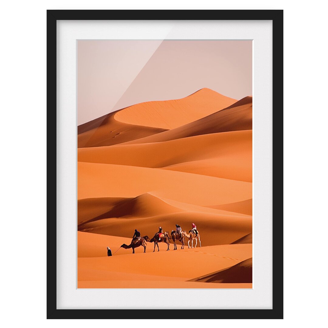 Gerahmtes Papierbild Namib Desert