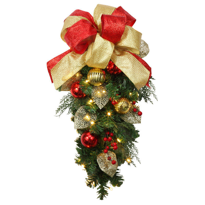 Lighted Faux Fir Swag