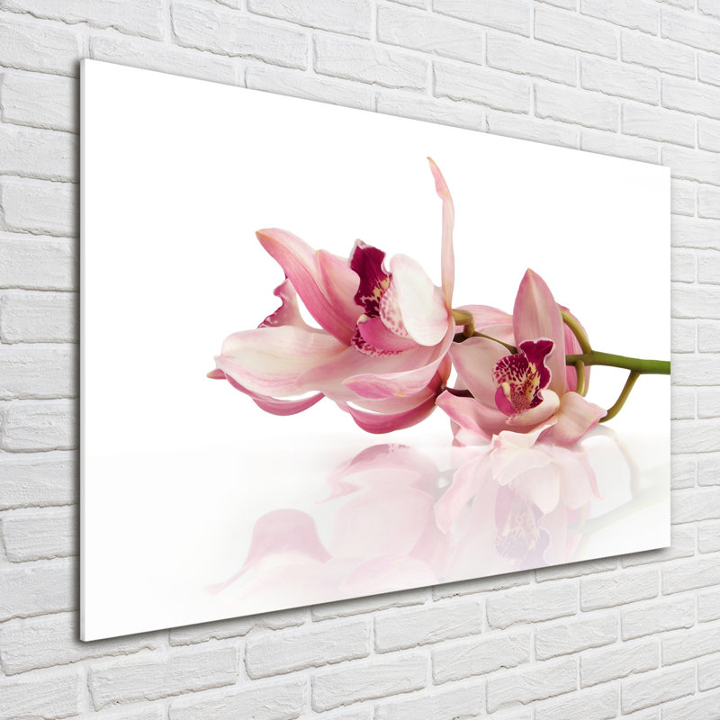 Orchid - No Frame Print on Glass