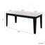 Dining Table , 106.3 in  Large Extendable Kitchen Table