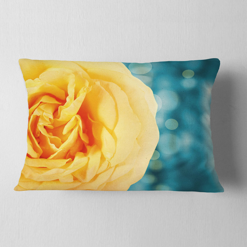 Coussin Floral, Rectangle, 12 po x 20 po