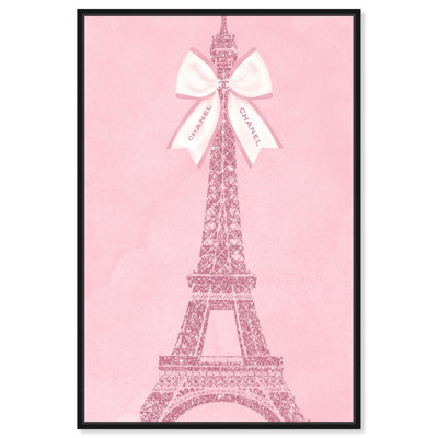 Pink Glam Paris Love Canvas Fashion Prints by