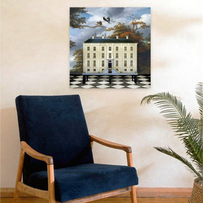 «The Dollhouse», art mural abstrait contemporain