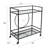 Mirror Rolling Bar Serving Cart-1354122957