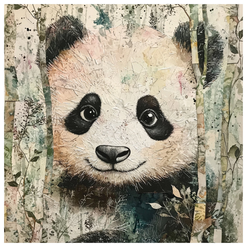 Panda In Bamboo Forest Blankets, 60in W x 80in H
