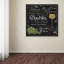 «Wine Chalkboard III», affiche vintage sur toile tendue-22071779