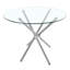 Round Dining Table with Iron Base