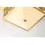 Alpha Square Flush Mount In Black-813521963