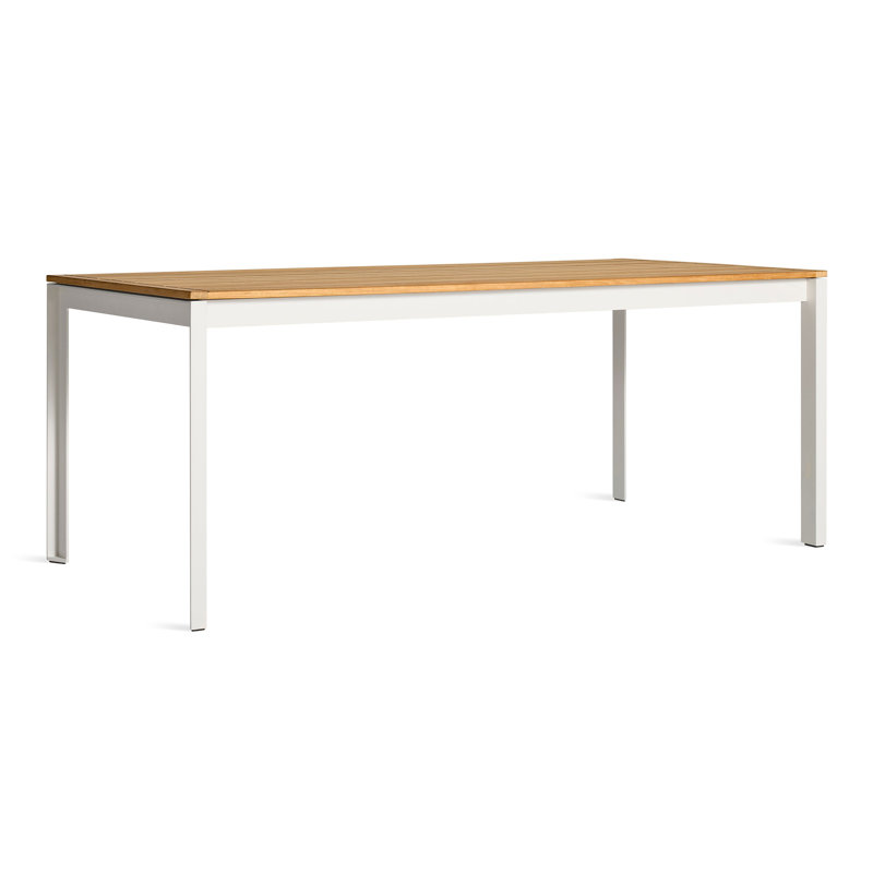 Table de salle à manger d'extérieur Hold Tight 76 po, Blanc