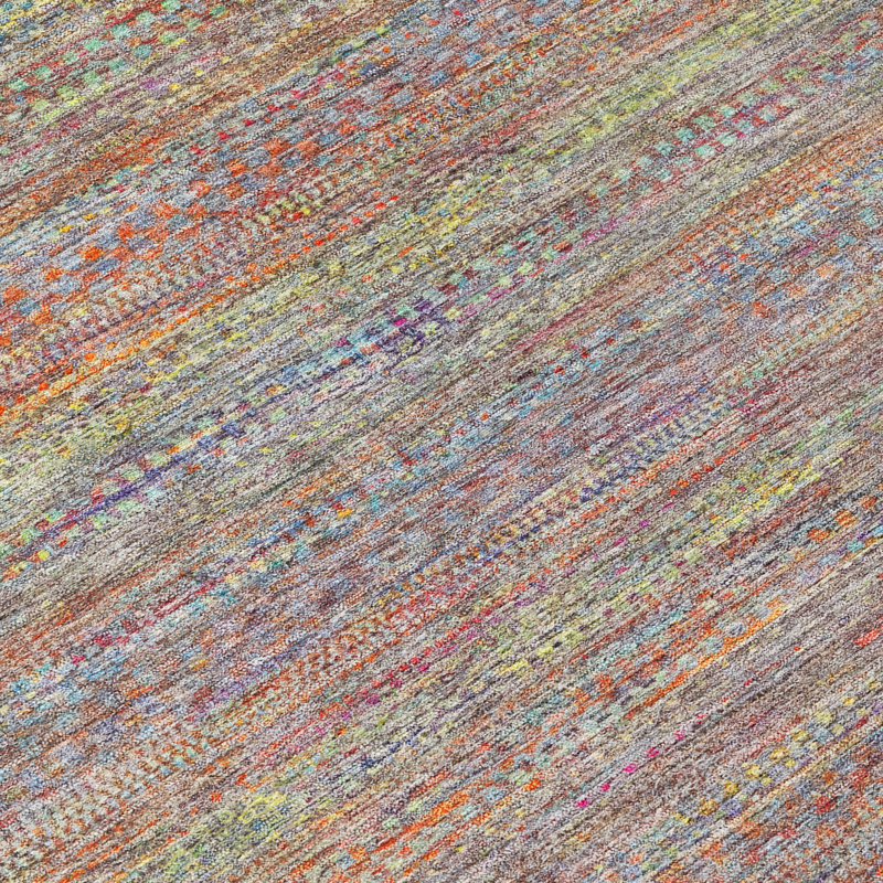Machine Washable Indoor/Outdoor Oden ACN2148 Striped Rug, Rectangle 8' x 10'