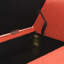 Banc de bout moderne avec accoudoirs et rangement, grand tabouret de repose-pieds rembourré, banc de meuble-lavabo pour fenêtre confortable pour salon, chambre à coucher, dortoir, table basse, orange Teddy-157443687