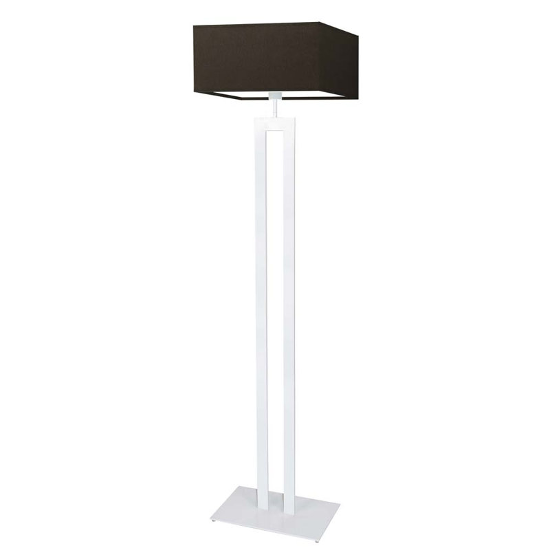 Arsh 161cm Traditional Floor Lamp, White, Brown