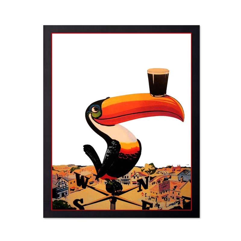 Belle journée pour une bière, Cadre noir, Poster, H 16 po x l 20 po