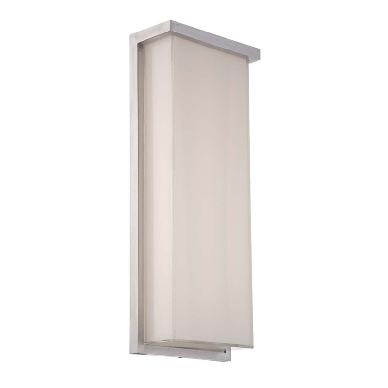 Plafonnier encastré extérieur Ledge, H 20 po x l 8 po x P 4 po, 2700 K, Aluminium