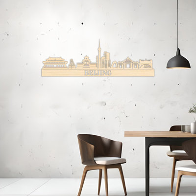 Décoration murale en bois Pékin Skyline