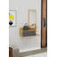 Exie 60cm Wall-Mounted Console Table with Drawer, Shelf and Mirror