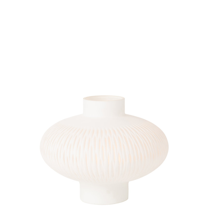 Sharen Glass Table Vase 1, 24.5" H x 31.5" W x 31.5" D, White