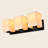 3-Light Fabric Vanity Light