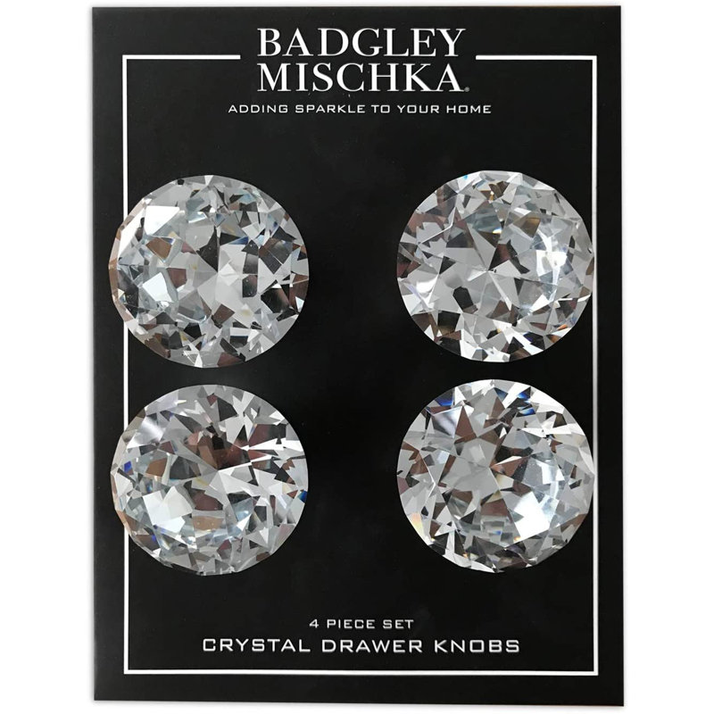 Ensemble de 4 boutons en cristal Rivoli