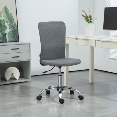 17 Stories Linen Task Chair