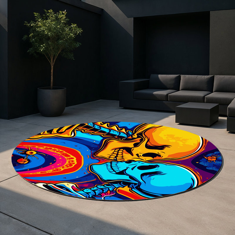 Tapis d'intérieur et d'extérieur Nebula Radiance, Rond 5 pi