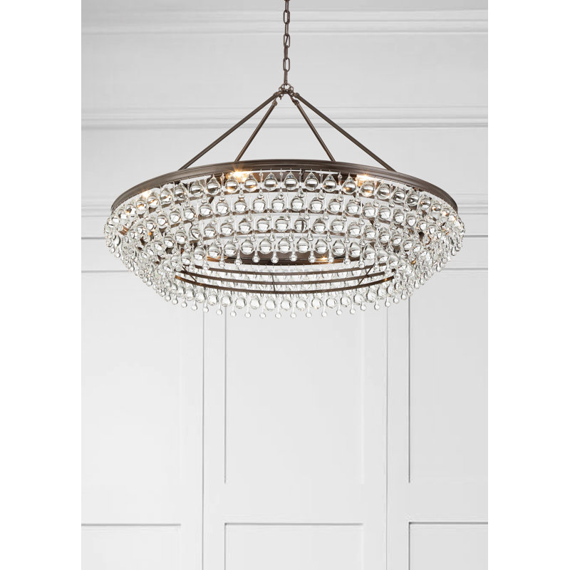Freddy 8 - Light Dimmable Tiered Chandelier, Vibrant Bronze
