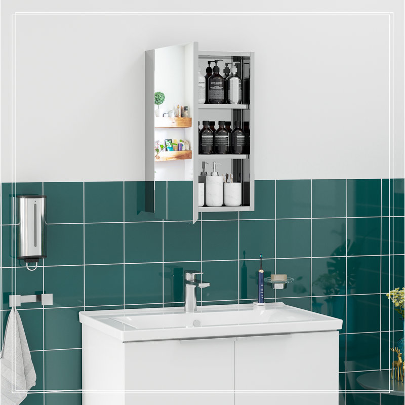 Armoire à pharmacie murale avec miroir kleankin
