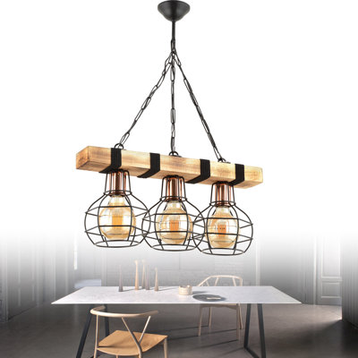 3 - Light Black Kitchen Island Pendant