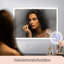 Bathroom mirror round touch with lighting dimmable 3000K-6500K wall mirror-1762108520