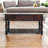 Turned Legs Cherry Console Table, 2-Drawers, Dark Brown