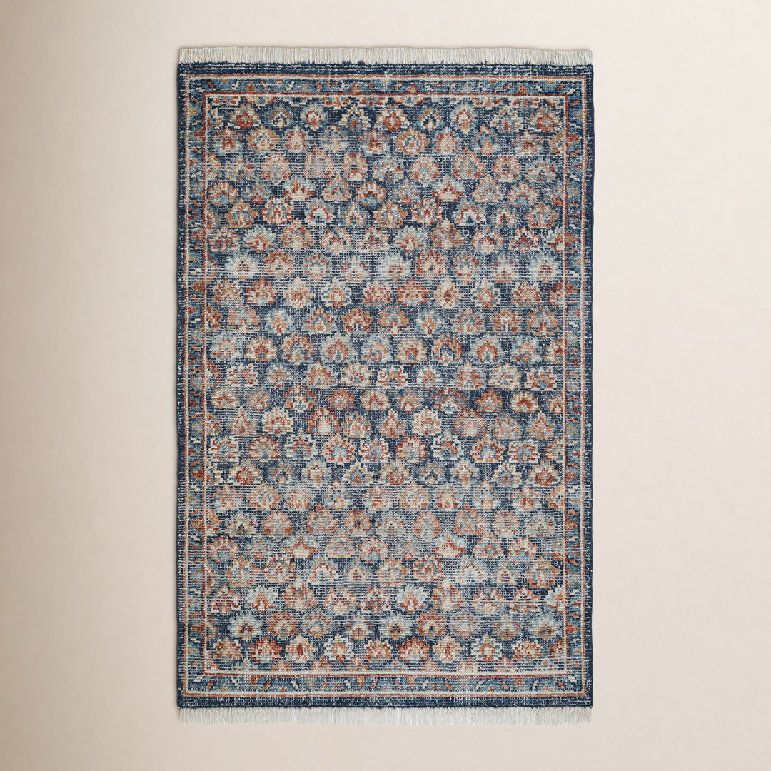 Maeve Hand Knotted Wool Floral Rug Birch Lane™ Rug