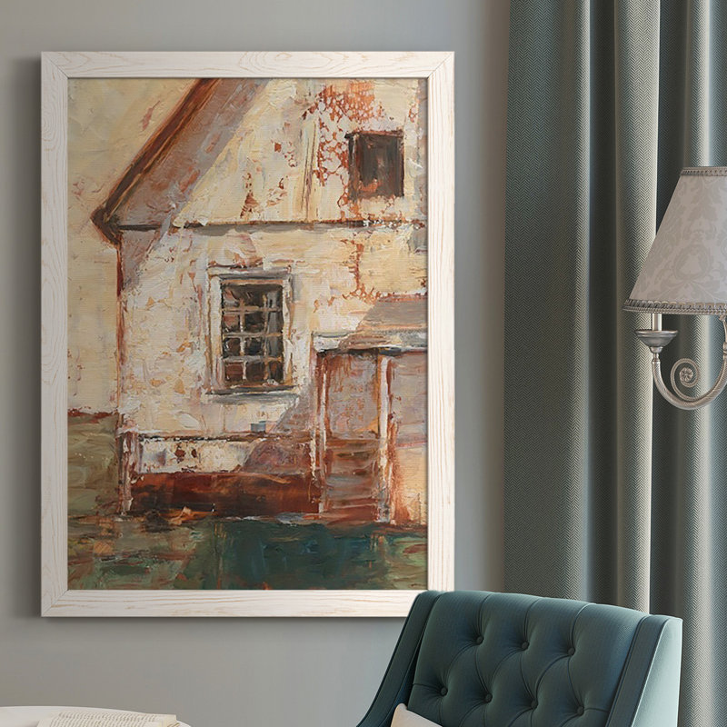 Sunlit Barn II, reproduction d'art sur toile, Blanc, H 37,5 po x l 27,5 po x P 1 po