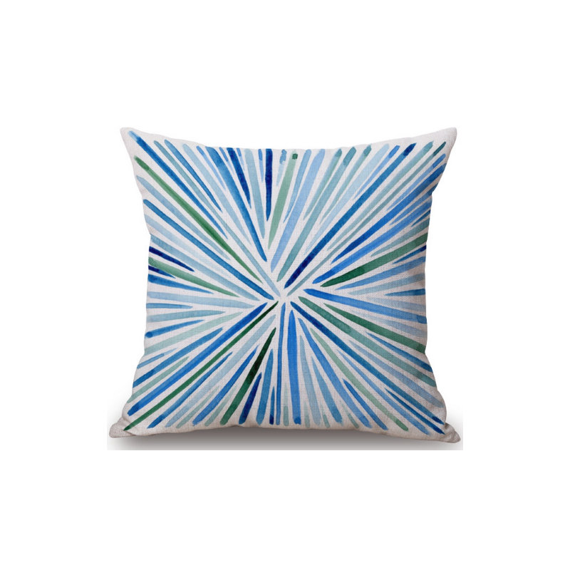 Coussin en lin burst 