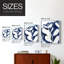 Bleu Eucalyptus II, reproduction encadrée - bois massif-1003155976-1003155980