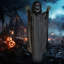 Outsunny 74 po Squelette de décorations d'Halloween grandeur nature pour l'extérieur