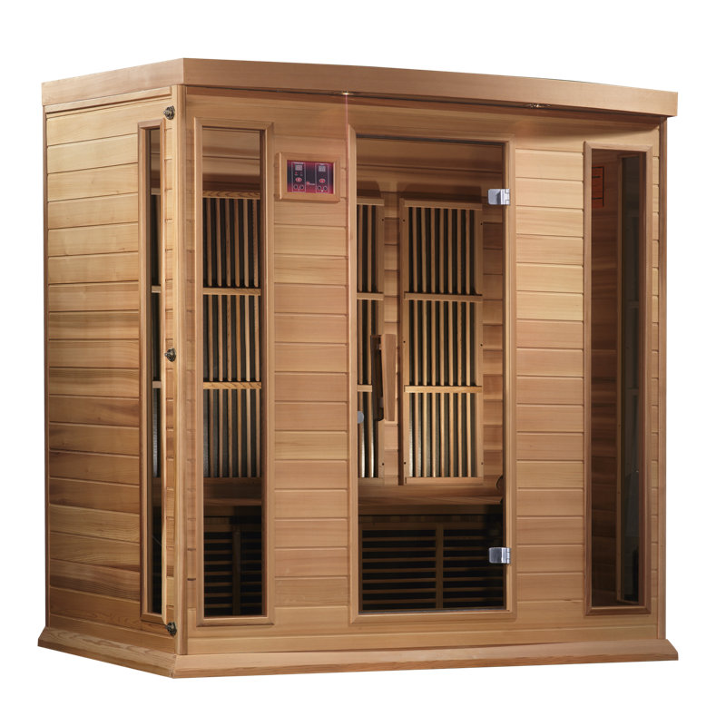 Dynamic Saunas 4-Person Low EMF FAR IR Sauna in Canadian Hemlock	