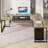 71'' Corner Desk with File Cabinet, Large L Shaped Desk with Mobile Filing Cabinet for Home Office-192672356
