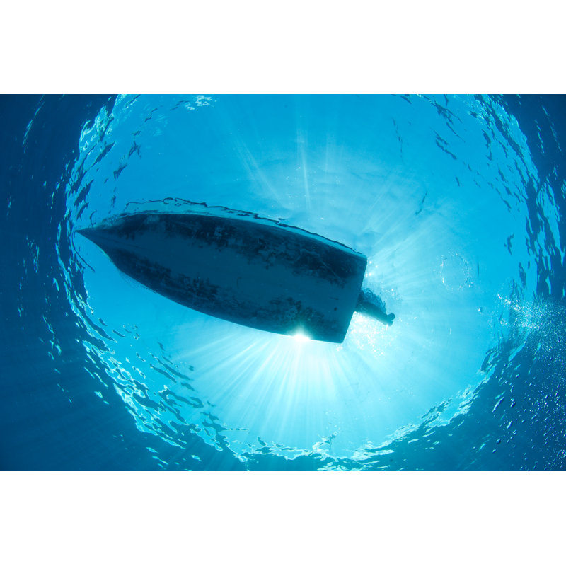 Boat From Beneath - Wrapped Canvas Print