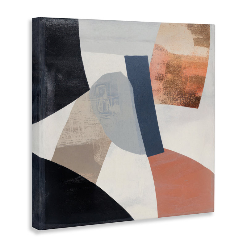 «Fragmented Abstract Arrangement Canvas», conception par Mona Grace, H 17 po x l 17 po