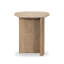 Stone Pedestal End Table