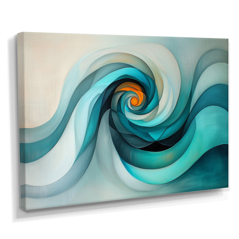 Ombeline - Abstract Large Wall Art, H 12 po x l 20 po, Toile tendue sur cadre, Ne s’applique pas