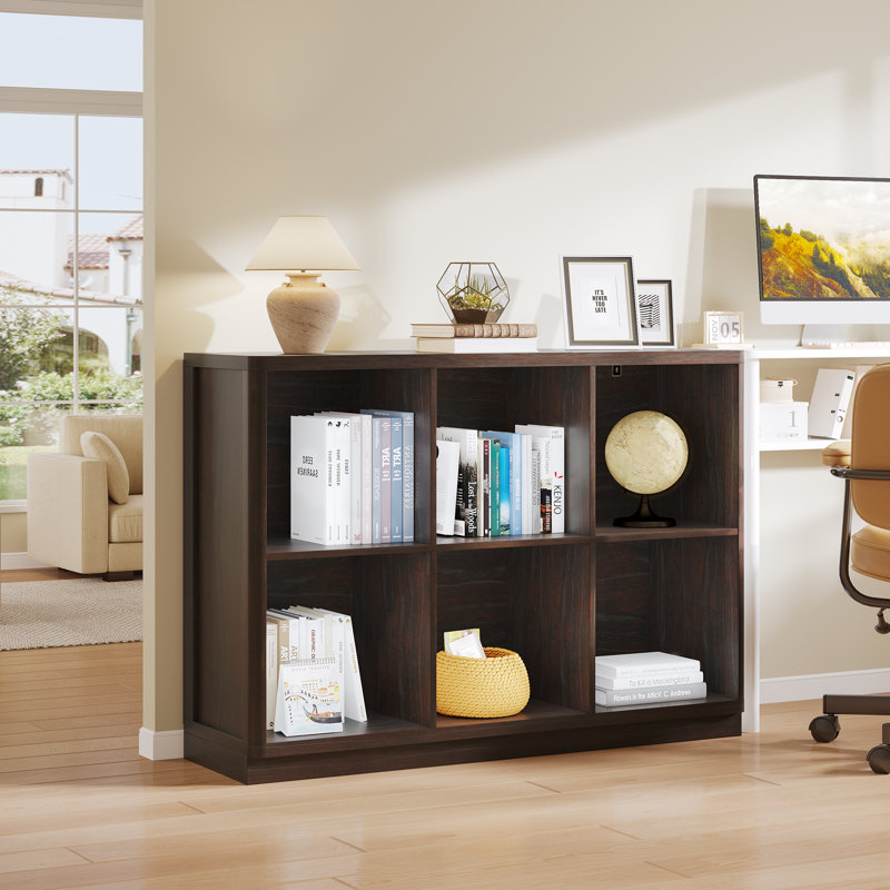 Cabinet and Shelves Bookcase, Cerisier