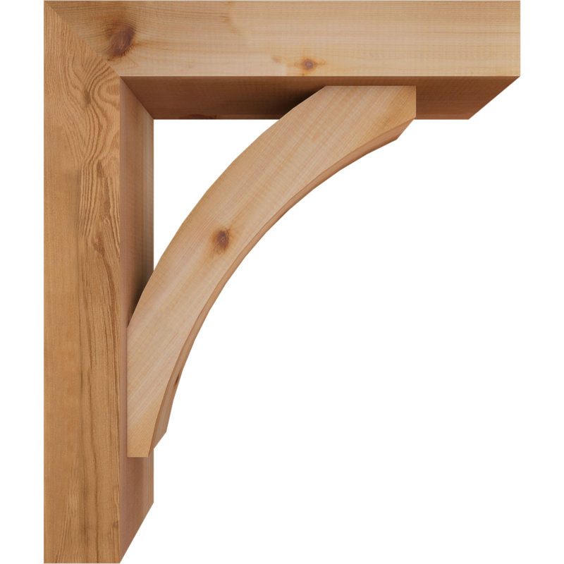 Support de bloc Thorton avec entretoise décalée, 26 x 22, Cèdre rouge occidental de l 5 1/2 po (lisse)